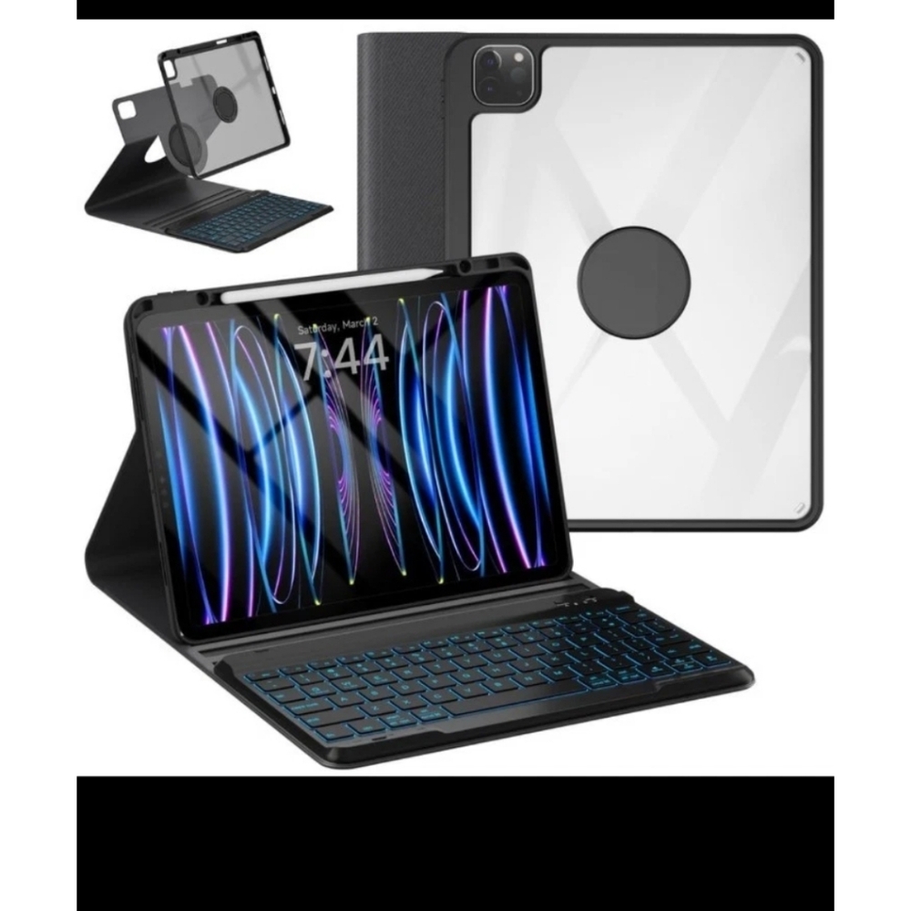 iPad Pro 12.9 inch Case 6th 5th 4th Gen 2022 2021 2020 Cover with Pencil Holder